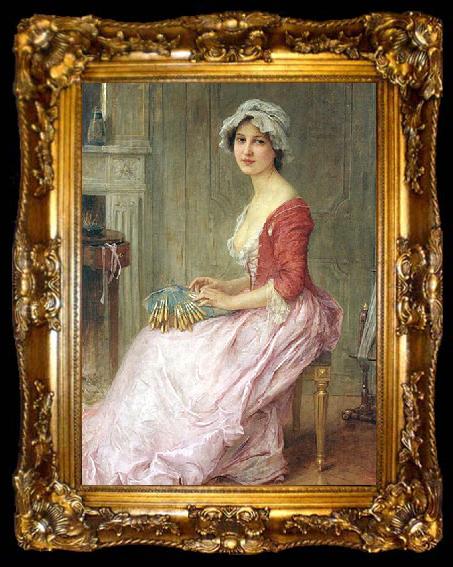 framed  Charles-Amable Lenoir The Seamstress, ta009-2